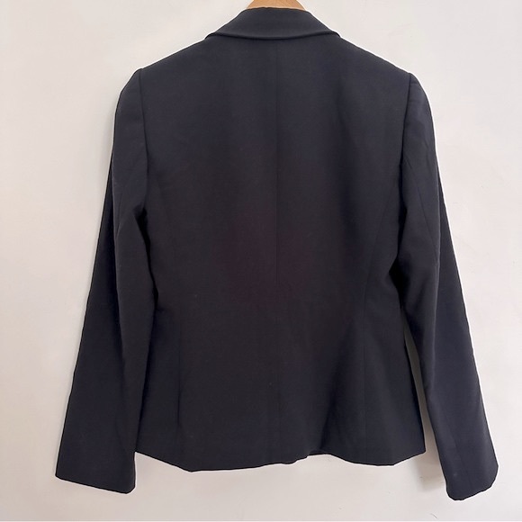TAHARI ASL NAVY RAYON FITTER SHORT BUTTONED BLAZER XS - Picture 3 of 9